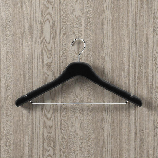 Kelvu Premium Velvet Non-Slip Hangers - Black (Pack of 20)