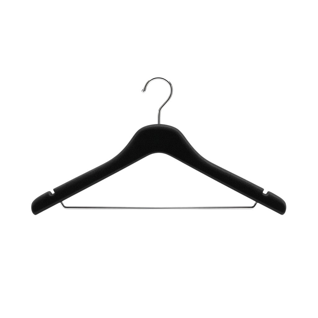 Kelvu Premium Velvet Non-Slip Hangers - Black (Pack of 20)