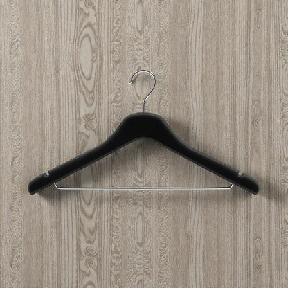 Kelvu Premium Velvet Non-Slip Hangers - Black (Pack of 20)